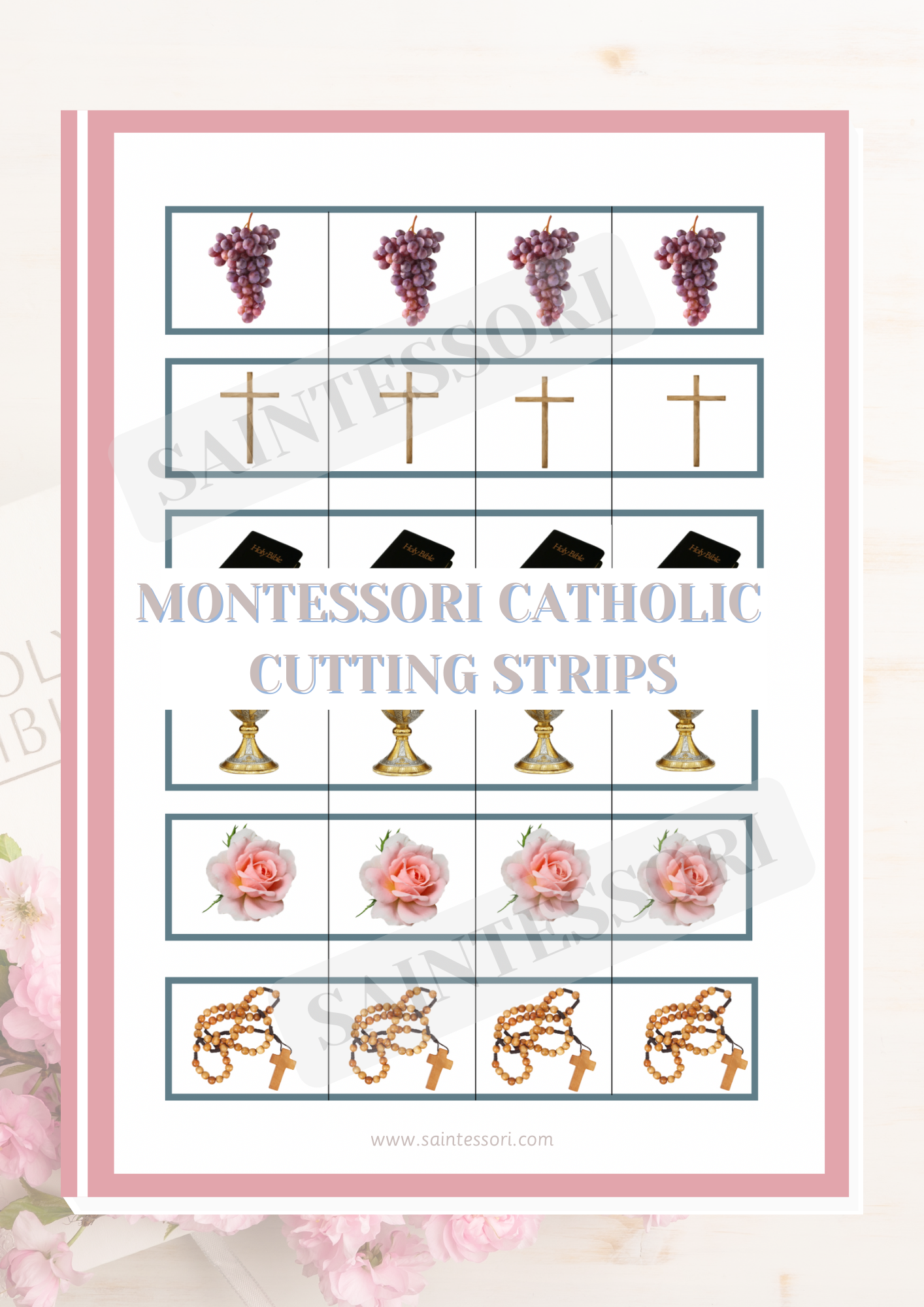 Catholic-Themed Short Cutting Strips