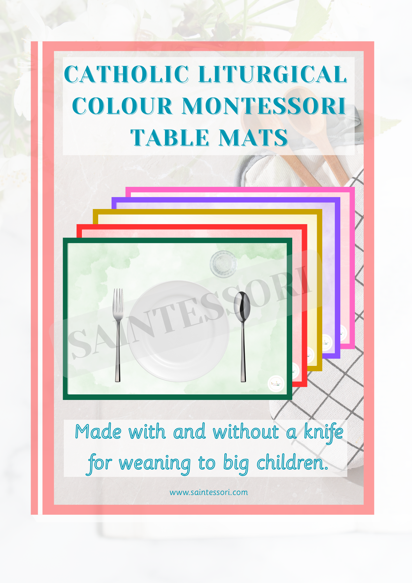 Catholic Liturgical Montessori Lunch Mats