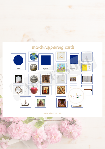 Geometric Shapes in the Catholic Church Montessori Cards