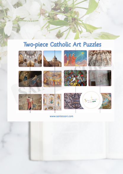 Two-Piece Catholic Art Puzzles