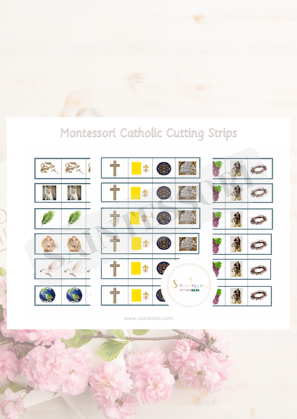Catholic-Themed Short Cutting Strips
