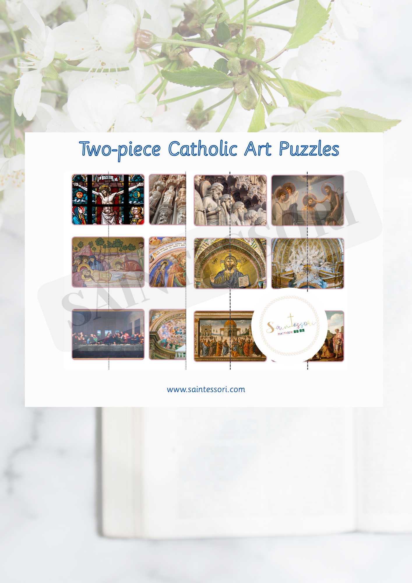Two-Piece Catholic Art Puzzles