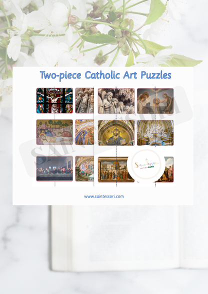Two-Piece Catholic Art Puzzles